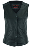 DS204 Women's Stylish Longer Body ¾ Vest - Plain Sides