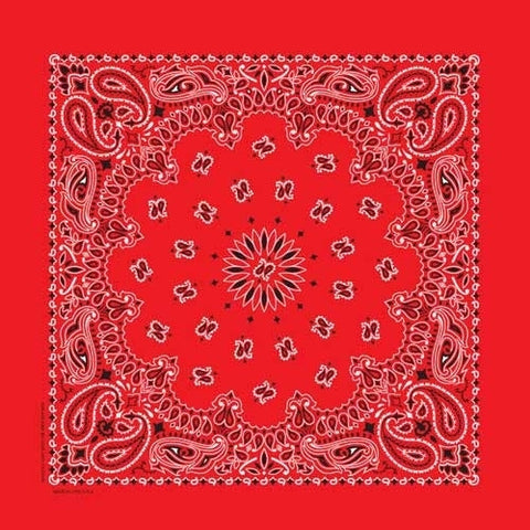 NT4401 Bandana Paisley Red