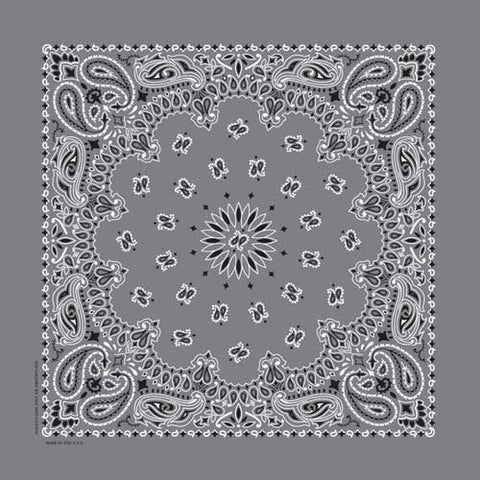 NT4411 Bandana Paisley Charcoal