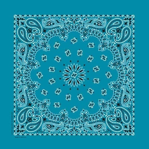 NT4412 Bandana Paisley Turquoise