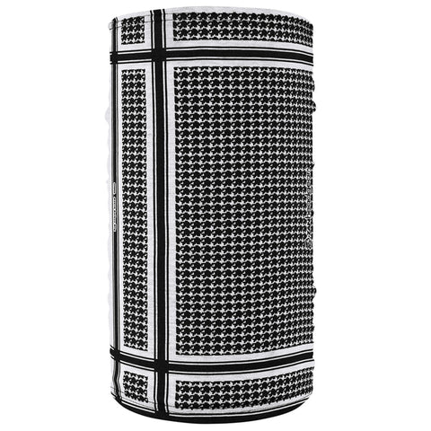 TF235BW Motley Tube® Fleece Lined- Houndstooth, Black and White