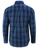 DS4681 Flannel Shirt - Daze Blue and Black