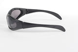 Chopper Padded Motorcycle Glasses Smoke Lens