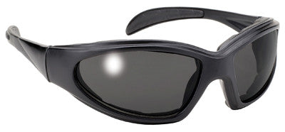 Chopper Padded Motorcycle Glasses Smoke Lens