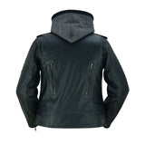 RC877 Women's M/C Jacket with Rub-Off Finish