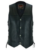 RC142 Men's Single Back Panel Concealed Carry Vest (Buffalo Nickel He