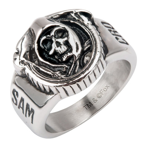 Sons Of Anarchy Grim Reaper Stainless Steel Ring