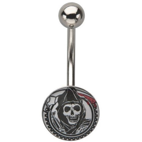 Sons of Anarchy Gunsickle Grim Reaper Belly Ring