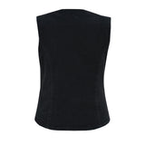 DM951 Women's Denim Classic Plain Sides Vest