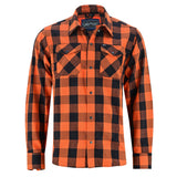 DS4684 Flannel Shirt - Orange and Black