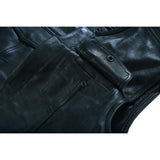 DS181A Concealed Snap Closure, Milled Cowhide, Without Collar & Hidde