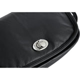 DS8500 Women's Black Construction Leather Purse/Shoulder Bag