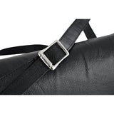 DS8500 Women's Black Construction Leather Purse/Shoulder Bag