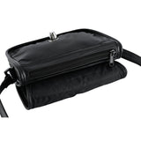 DS8500 Women's Black Construction Leather Purse/Shoulder Bag