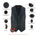 DS109 Men's Traditional Light Weight Vest