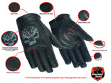 DS47   Reflective Skull Short Glove