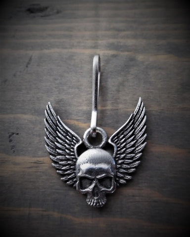 BZP-34 Skull Upwing Zipper Pull