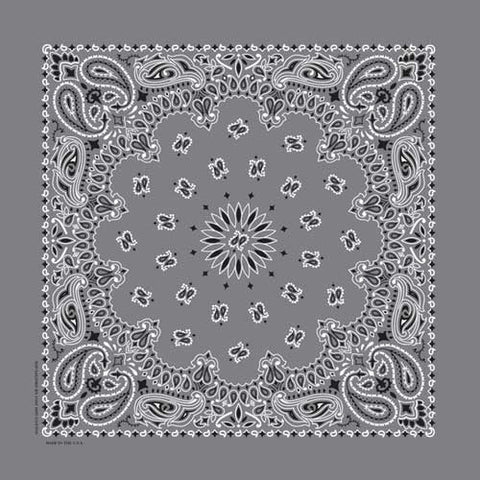 NT4411 Bandana Paisley Charcoal