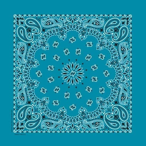 NT4412 Bandana Paisley Turquoise