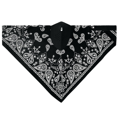 WNEO101 NEODANNA Mask- Cotton/Neoprene- Black Paisley