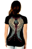 7154BLK Vintage Wings & Stars