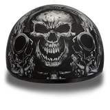 D6-G D.O.T. DAYTONA SKULL CAP - W/ GUNS