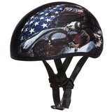 D6-USA D.O.T. DAYTONA SKULL CAP - W/ USA