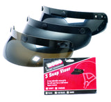 01-005 3-Snap Universal Standard Visor - Smoke