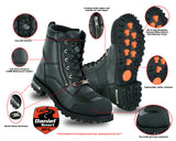 DS9741 Men's Side Zipper Waterproof Ankle Protection Boots