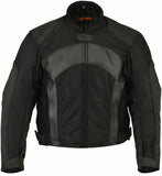 DS750BK Men's Mesh/ Leather Padded Jacket