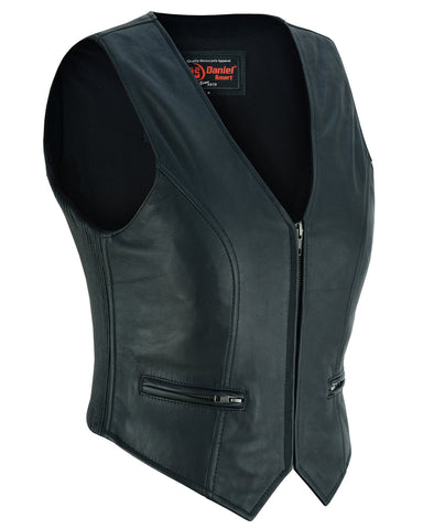 DS238 Women's Stylish Lightweight Zipper Front Vest