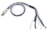 GBW204 Leather Biker Whip-White/Black