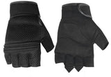 DS10 Synthetic Leather/ Mesh Fingerless Glove