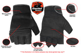 DS10 Synthetic Leather/ Mesh Fingerless Glove