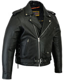 DS731 Men's Classic Side Lace Police Style M/C Jacket