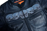 DS700 Men's Scooter Jacket w/Reflective Skulls