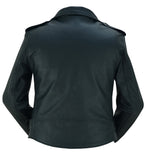 DS850 Women's Classic Plain Side Fitted M/C Style Jacket