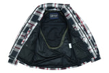 DS4672 Armored Flannel Shirt - Black, White & Red