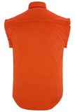 DM6003 Men's Orange Lightweight Sleeveless Denim Shirt