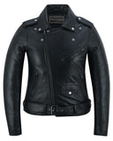 Night Shine Women's Black Fashion Leather Jacket