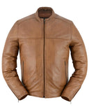 Rustic Stunner Men's Brown Fashion Leather Jacket