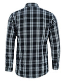 Checkered Champ Men's Black and White Armored Flannel Shirt