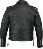 DS731 Men's Classic Side Lace Police Style M/C Jacket