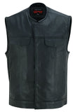 DS183 Men's Premium Perforated Single Back Panel Concealment Vest W/O