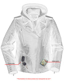 DS877 Women's M/C Jacket with Rub-Off Finish