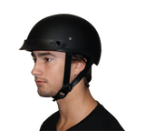 D1-ANS D.O.T. DAYTONA SKULL CAP W/O VISOR - HI-GLOSS BLACK