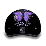 D6-B D.O.T. DAYTONA SKULL CAP - W/ BUTTERFLY