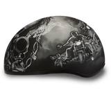 D6-G D.O.T. DAYTONA SKULL CAP - W/ GUNS