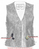 DS205V Women's Gray Single Back Panel Concealed Carry Vest