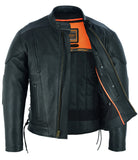 DS777 Men's Vented M/C Jacket Side Laces